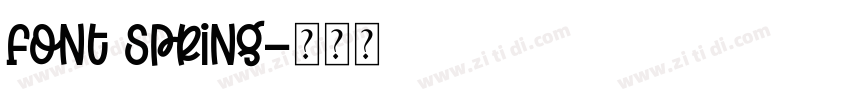 Font spring字体转换